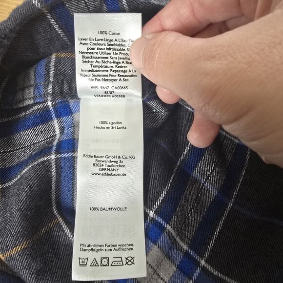 Bundle 2 Eddie Bauer Men's Button-Down Long Sleeve Plaid Flannel Size TXXXL Pack - Picture 8 of 15